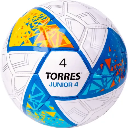Мяч футб. TORRES Junior-4, F323804, р.4,глянц.ПУ, 4 сл, 32п, руч.сш, бел-жел-гол за 2&nbsp;070.60 ₽ купить в Балашихе