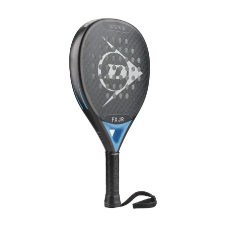 Ракетка для падела Dunlop FX Jr, 10370738, для юниоров, гибрид, графит, черно-голубой за 11&nbsp;019.40 ₽ купить в Балашихе