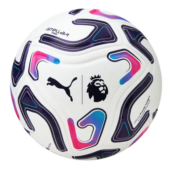 Мяч футб. PUMA Stellar Pro PL, 08510701, р.5, FIFA Quality Pro, 8п, ПУ, термосш, бело-фиолетовый за 9&nbsp;069.50 ₽ в Балашихе