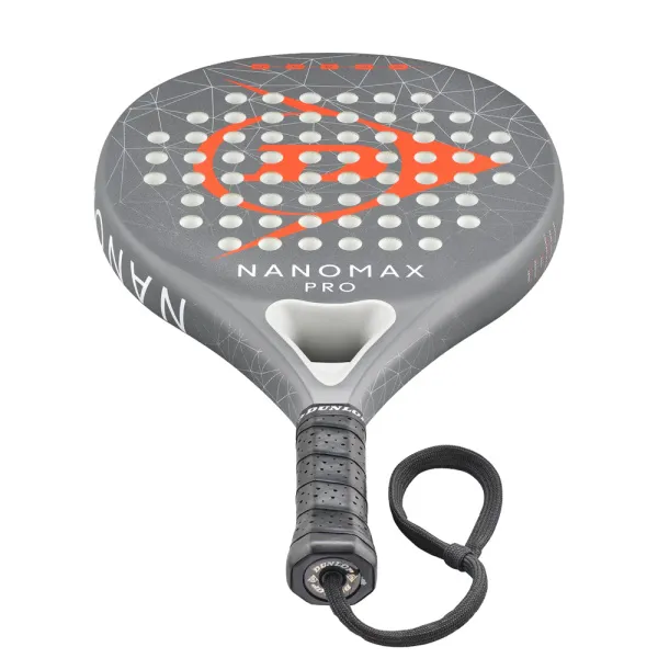 Ракетка для падела Dunlop Nanomax Pro, 10370739, для профессионалов, карбон,серо-оранжевый за 17&nbsp;248.20 ₽ в Балашихе