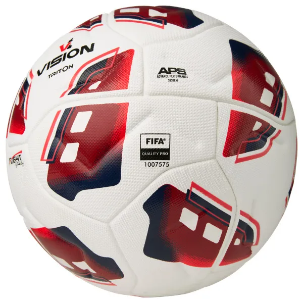 Мяч футб. VISION TRITON, FV425075, р.5,FIFA Quality Pro,MF, 16 пан, термосш.,бел-красный за 8&nbsp;007 ₽ в Балашихе