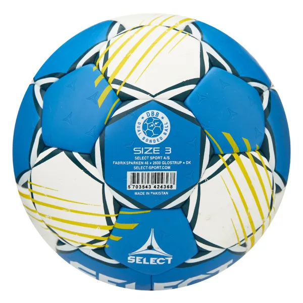 Мяч ганд. SELECT HB FORCE DB V25, 1622858205, Senior (р.3), EHF Appr,ПУ, гибр.сш., сине-белый за 8&nbsp;438.80 ₽ в Балашихе