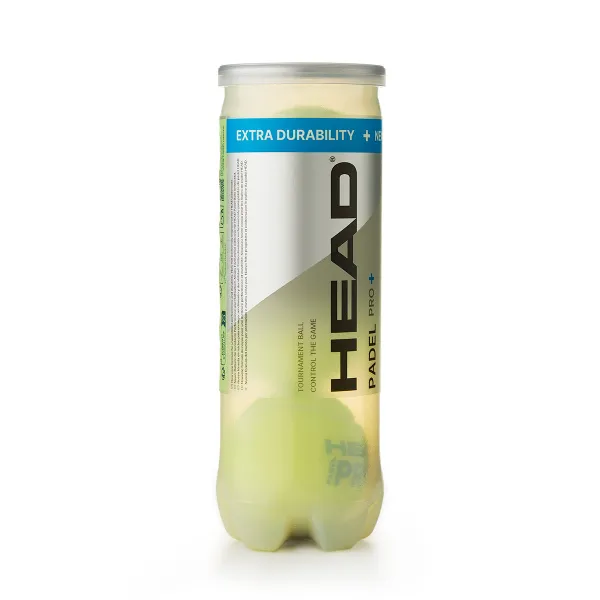 Мяч для падела HEAD Padel Pro+, 540203, уп.3 шт, FIP Approved, войлок,нат.резина,желтый за 933.30 ₽ в Балашихе