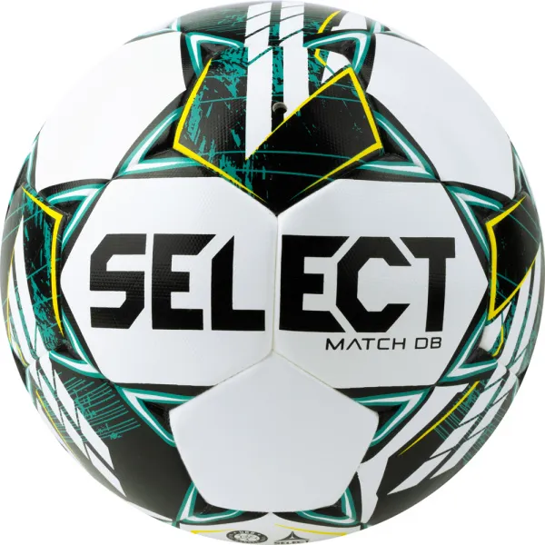 Мяч футб. SELECT Match DВ V23, 0575360004,р.5, FIFA Basic, 32п, ПУ, гибр.сш., бело-зелено-черн за 5&nbsp;875.20 ₽ в Балашихе