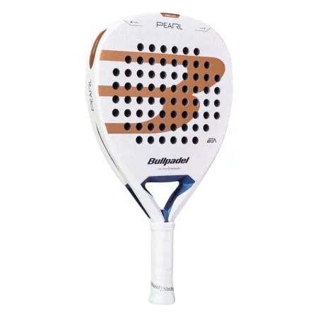 Ракетка для падела BULLPADEL Pearl 27, 497249, для проф-в, стекловолокно,карбон, бело-золотистый за 44&nbsp;319 ₽ купить в Балашихе
