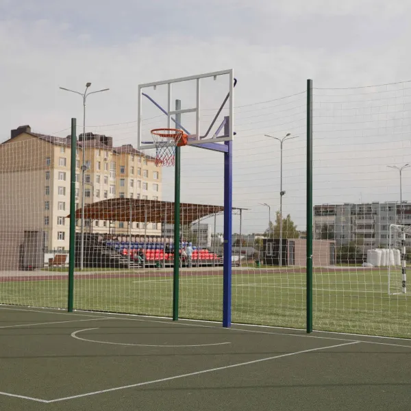 Баскетбольная стойка уличная одноопорная для игрового щита 1050х1800 мм вынос 1200 мм ZAVODSPORTA за 39&nbsp;600 ₽ в Балашихе