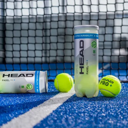 Мяч для падела HEAD Padel Pro+, 540203, уп.3 шт, FIP Approved, войлок,нат.резина,желтый за 933.30 ₽ купить в Балашихе