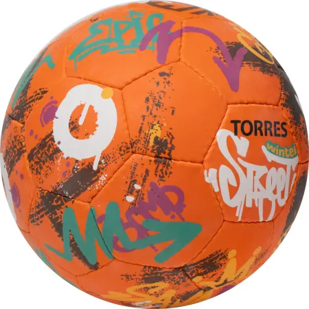 Мяч футб. TORRES Winter Street, F023285, р.5, 32 пан, рез, 4 подкл. слоя, руч. сшив,оранж-мультик. за 2&nbsp;713.20 ₽ купить в Балашихе