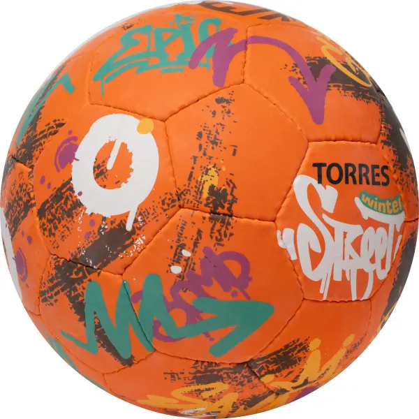 Мяч футб. TORRES Winter Street, F023285, р.5, 32 пан, рез, 4 подкл. слоя, руч. сшив,оранж-мультик. за 2&nbsp;713.20 ₽ в Балашихе