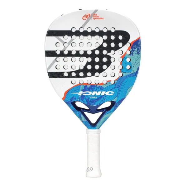 Ракетка для падела BULLPADEL Ionic Power 26, 494411, для продв. игроков, стекловолокно, сине-белый за 28&nbsp;944.20 ₽ в Балашихе