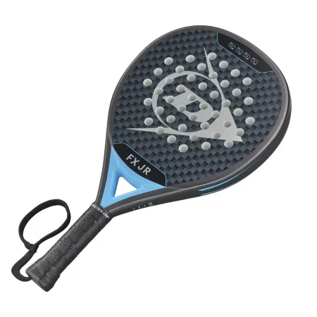 Ракетка для падела Dunlop FX Jr, 10370738, для юниоров, гибрид, графит, черно-голубой за 11&nbsp;019.40 ₽ купить в Балашихе