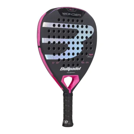 Ракетка для падела BULLPADEL Wonder 27, 497250, для продв.игроков, стекловолокно, карбон, черно-роз за 42&nbsp;969.20 ₽ купить в Балашихе