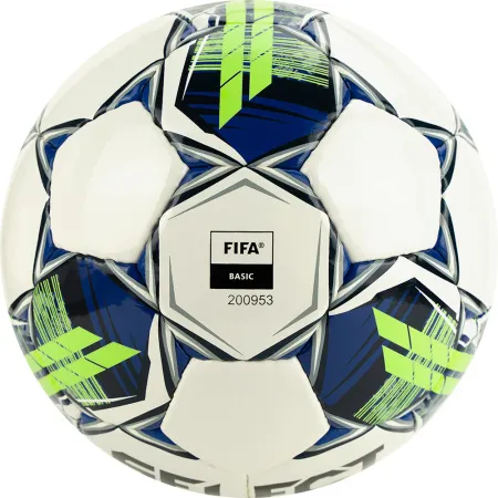 Мяч футзал. SELECT Futsal Master Shiny V22, 1043460004, р.4, Basic,32п, гл.ПУ, руч.сш,бел-син-зел за 7&nbsp;539.50 ₽ купить в Балашихе