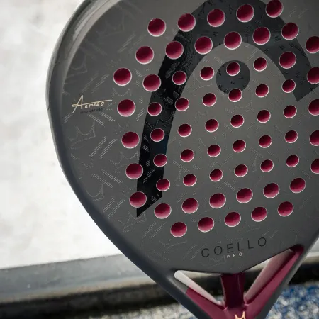 Ракетка для падела HEAD Coello Pro 2026, 225036, для профессионалов, карбон, коричнево-бордовый за 33&nbsp;619.20 ₽ купить в Балашихе