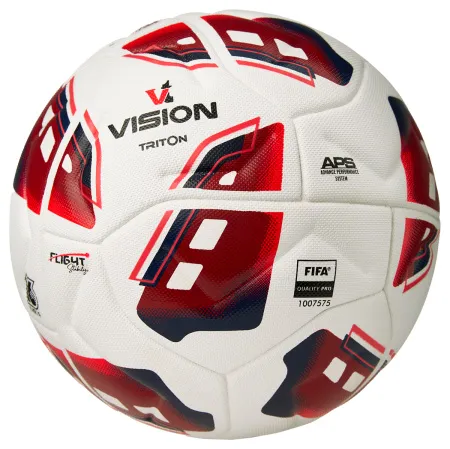 Мяч футб. VISION TRITON, FV425075, р.5,FIFA Quality Pro,MF, 16 пан, термосш.,бел-красный за 8&nbsp;007 ₽ купить в Балашихе