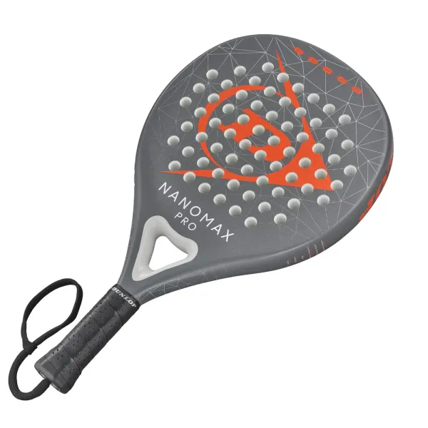 Ракетка для падела Dunlop Nanomax Pro, 10370739, для профессионалов, карбон,серо-оранжевый за 17&nbsp;248.20 ₽ в Балашихе