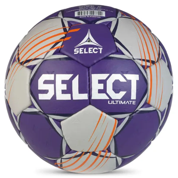 Мяч ганд. SELECT Ultimate Official EHF V24, 1612858999, Senior(р.3), EHF Appr, ПУ, руч.сш, фиол-сер за 15&nbsp;504 ₽ в Балашихе