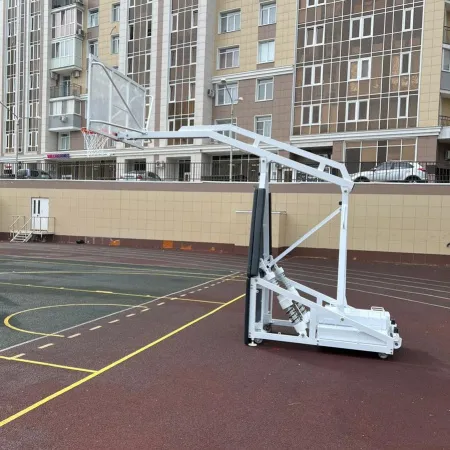 Баскетбольная стойка мобильная складная на пружинах вынос 2,25 м c противовесом ZAVODSPORTA за 530&nbsp;660 ₽ купить в Балашихе