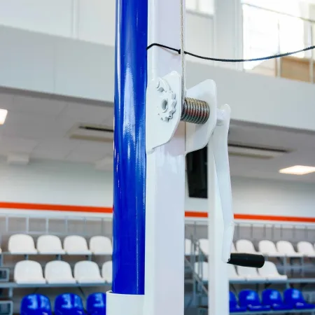 Волейбольные стойки универсальные со стаканами и механизмом натяжения троса ZAVODSPORTA за 41&nbsp;400 ₽ купить в Балашихе