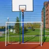 Баскетбольная стойка уличная одноопорная для игрового щита 1050х1800 мм вынос 1200 мм ZAVODSPORTA за 39&nbsp;600 ₽ купить в Балашихе