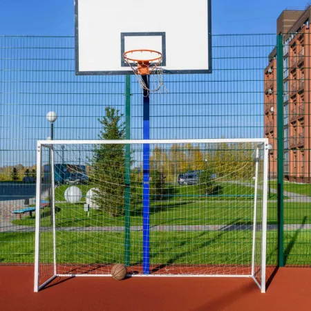 Баскетбольная стойка уличная одноопорная для игрового щита 1050х1800 мм вынос 1200 мм ZAVODSPORTA за 39&nbsp;600 ₽ купить в Балашихе
