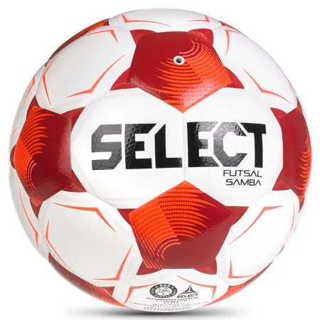 Мяч футзал. SELECT Futsal Samba v26, 1063471008, р.4,FIFA Basic, 32п, ТПУ, гибр.сш, бел-кр-черн за 5&nbsp;618.50 ₽ купить в Балашихе