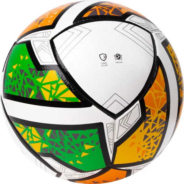 Мяч футзал. TORRES Futsal Club, FS323764, р.4, 10 пан. ПУ, 4 под. сл, гибрид. сш. бело-зел-оранж за 2&nbsp;264.40 ₽ в Балашихе