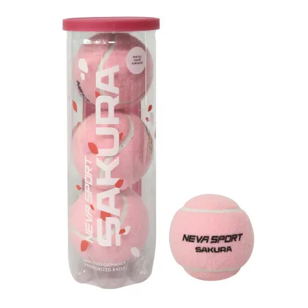 Мяч для падела NS Sakura, UAA2, уп.3 шт, сукно, нат.резина, розовый за 824.50 ₽ купить в Балашихе
