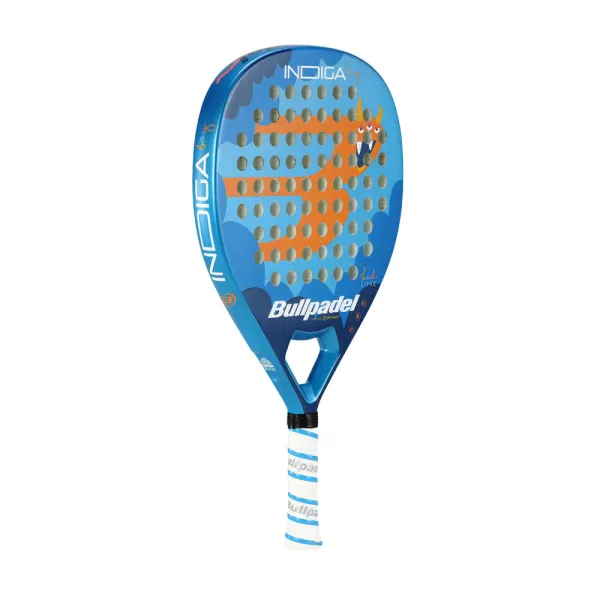 Ракетка для падела BULLPADEL Indiga Jr Boy 26, 494422, для начинающих, стекловолокно,сине-оранжевый за 10&nbsp;480.50 ₽ в Балашихе