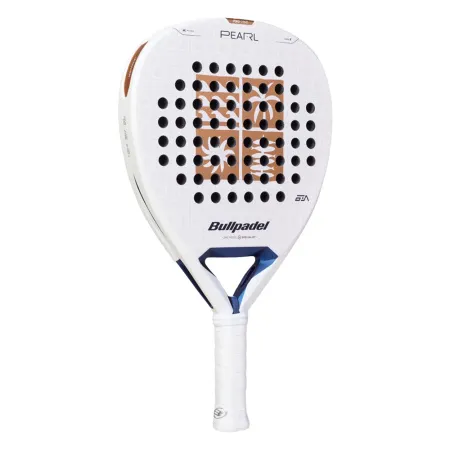Ракетка для падела BULLPADEL Pearl 27, 497249, для проф-в, стекловолокно,карбон, бело-золотистый за 44&nbsp;319 ₽ купить в Балашихе