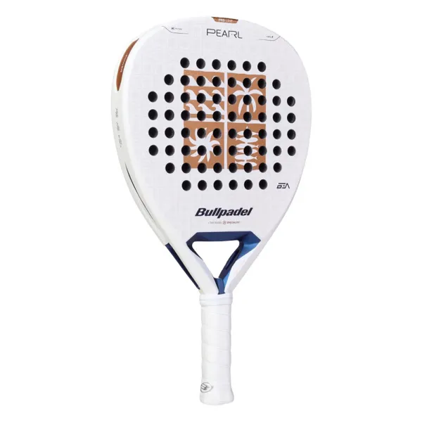 Ракетка для падела BULLPADEL Pearl 27, 497249, для проф-в, стекловолокно,карбон, бело-золотистый за 44&nbsp;319 ₽ в Балашихе