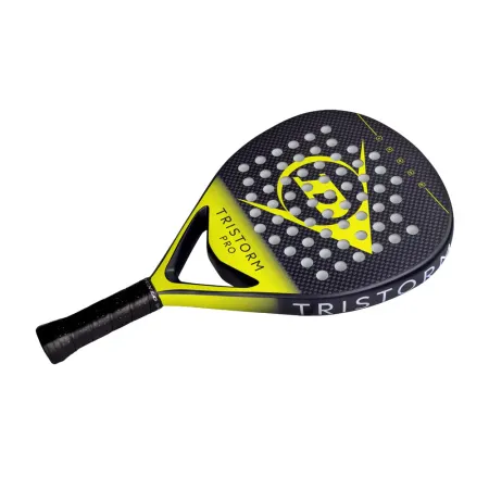 Ракетка для падела Dunlop Tristorm Pro, 10359946, для опытных игроков, графит, черно-желтый за 19&nbsp;643.50 ₽ купить в Балашихе