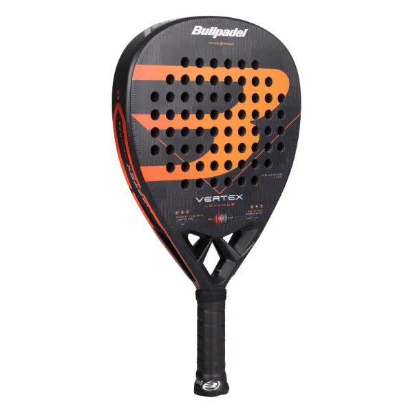 Ракетка для падела BULLPADEL Vertex Advance, 494414, для проф. и любителей, карбон, черно-оранжевый за 21&nbsp;559.40 ₽ в Балашихе