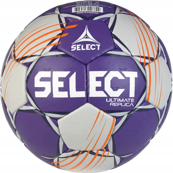 Мяч ганд. SELECT Ultimate Official EHF V24, 1612858999, Senior(р.3), EHF Appr, ПУ, руч.сш, фиол-сер за 15&nbsp;504 ₽ в Балашихе