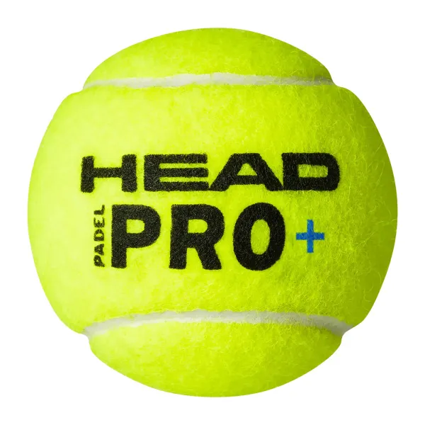 Мяч для падела HEAD Padel Pro+, 540203, уп.3 шт, FIP Approved, войлок,нат.резина,желтый за 933.30 ₽ в Балашихе