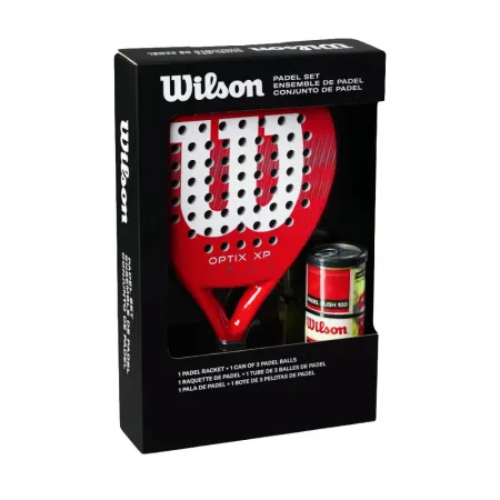 Набор для падела WILSON Optix XP Padel KIT, WR202110U2, ракетка + 3мяча, красный за 20&nbsp;362.60 ₽ купить в Балашихе