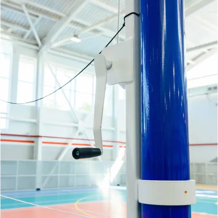 Волейбольные стойки универсальные со стаканами и механизмом натяжения троса ZAVODSPORTA за 41&nbsp;400 ₽ купить в Балашихе